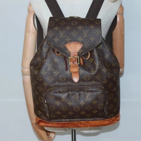 LOUIS VUITTON Monogram Montsouris GM Backpack M51135 LV Auth 135592 - Picture 14 of 16